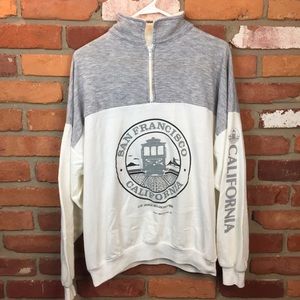 Vintage 90s California quarter zips has marks